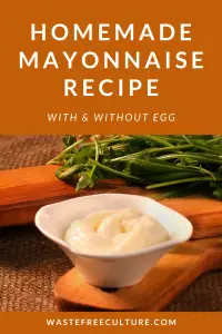 Homemade Mayonnaise Recipe - With & Without egg