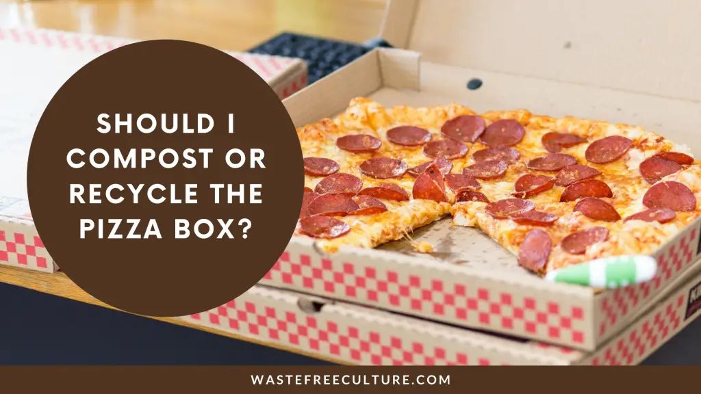 Pizza boxes Compost or Recycle