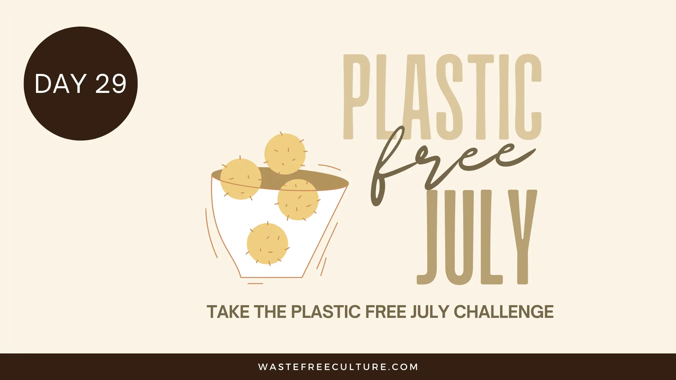 Day 29 of the Plastic Free July Challenge